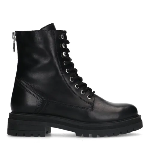 Bottinesà lacets en cuir - noir - Sacha - Modalova