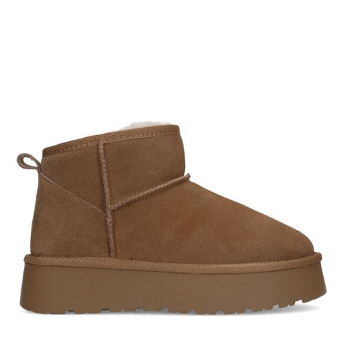 Bottines en daim avec laine - marron - Sacha - Modalova