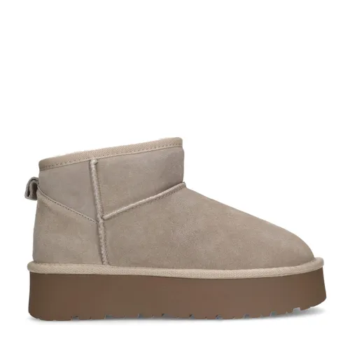 Bottines en daim avec semelle plateforme - Sacha - Modalova