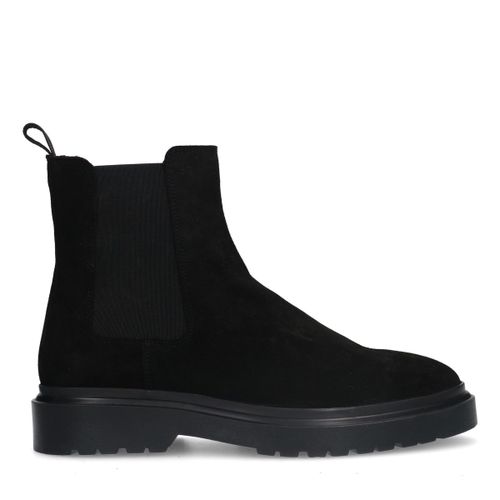 Chelsea boots en daim - noir - Sacha - Modalova