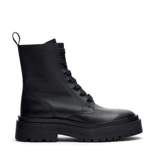 Bottines à lacets en cuir - noir - Sacha - Modalova