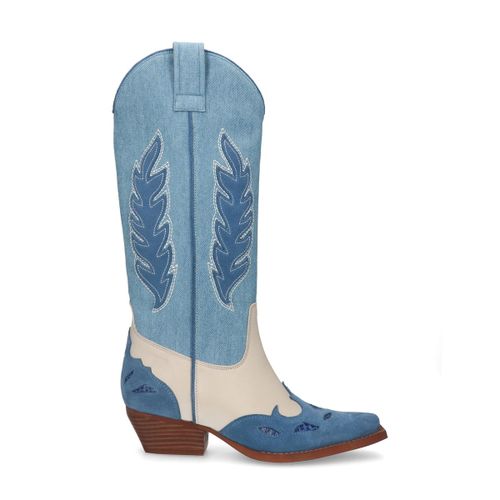 Édition limitée Santiags denim - bleu - Sacha - Modalova