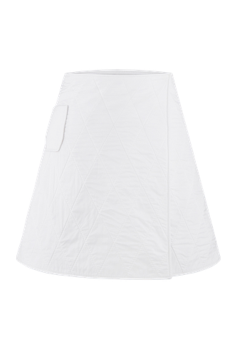 Quilted skirt - Total White - Modalova