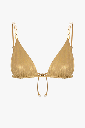 Cowries Bikini in Gold - Top - XS - Bikini tops - Sara Cristina - Modalova