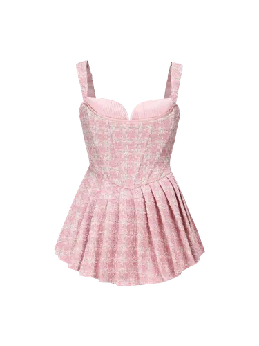 Chelsea Tweed Dress (Pink) - Nana Jacqueline - Modalova