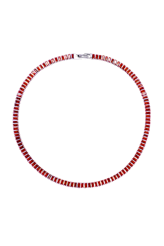 Lina Red Crystal Necklace - THE GALA - Modalova
