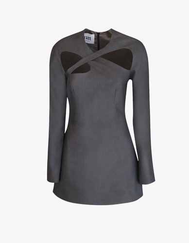 MISA Wool Blend Short Dress - S - Mini dresses - MAET - Modalova