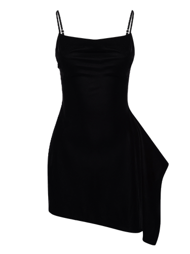 Asymmetrical Draped Mini Dress - NDS The Label - Modalova