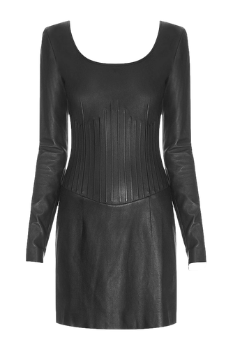 Leather Dress - A.M.G - Modalova