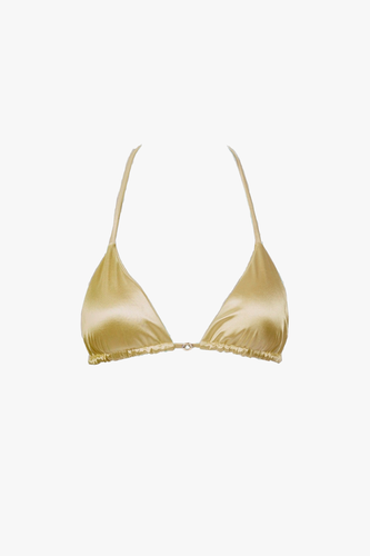 Cara Triangle Bikini Top in Goddess - XS - Bikini tops - Decolet The Label - Modalova