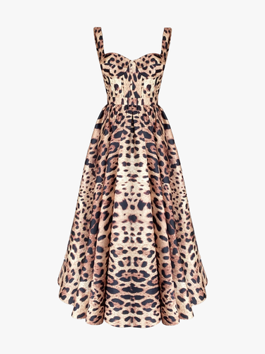Hermia Dress - Leopard - XS - Midi dresses - Gigii's - Modalova