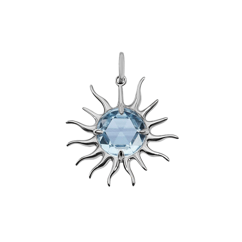 The Blue Sapphire Sun Pendant - LeBlanc - Modalova