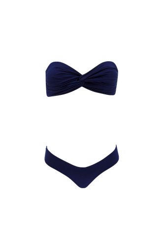 Wave Bikini in Navy - Top - M - Bikini tops - Sara Cristina - Modalova