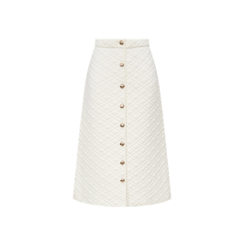 QUILTED A-LINE SKIRT - CRUSH Collection - Modalova