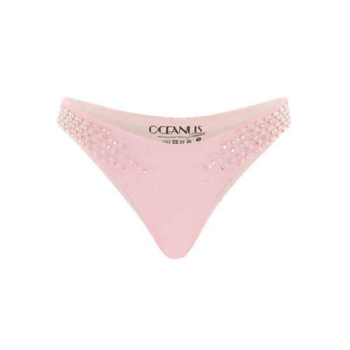 Ophelia Crystal Summer Bikini Bottoms Pink - Oceanus Swimwear - Modalova