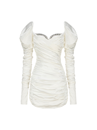 Daphne Satin Dress (White) - Nana Jacqueline - Modalova