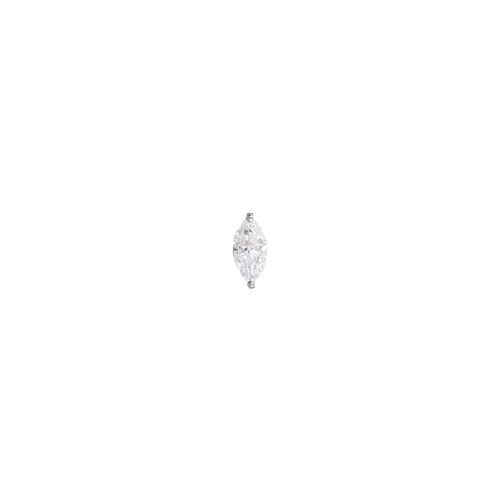 INNER STRENGTH LABRET - MARQUISE CUT DIAMOND - WHITE GOLD - ENNUI - Modalova