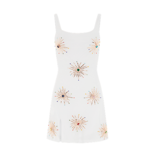 Callie Luxury Embellished White Party Dress - Oceanus Swimwear - Modalova