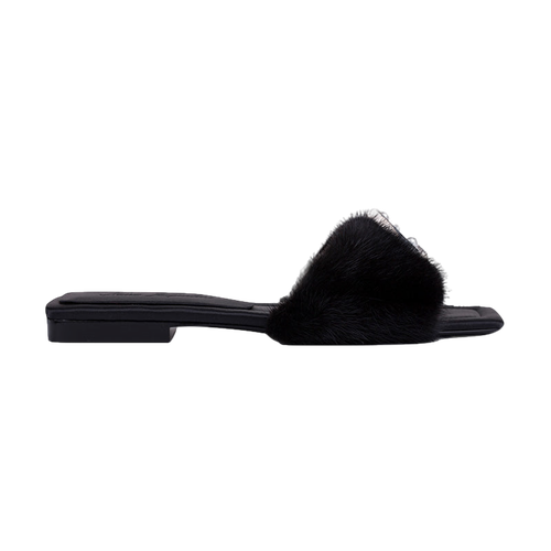 Chantal Fur Sandals () (Final Sale) - Nana Jacqueline - Modalova