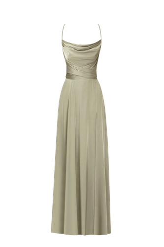 Boudoir olive silk slip dress - Milla - Modalova