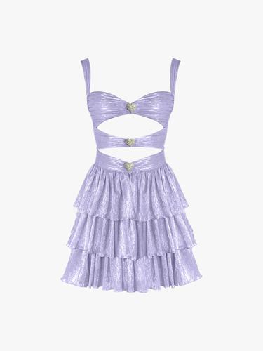Devin Mini Glam Dress - Pale Lilac - XS - Mini dresses - Gigii's - Modalova