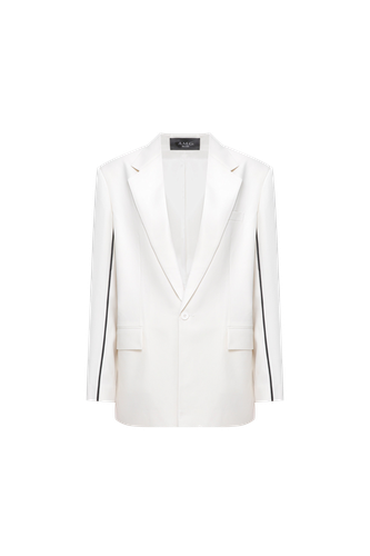 White jacket with black piping - A.M.G - Modalova