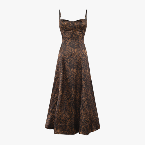 YOUR *ITCH SILK DRESS - LEOPARD - XL - Midi dresses - PCFG - Modalova