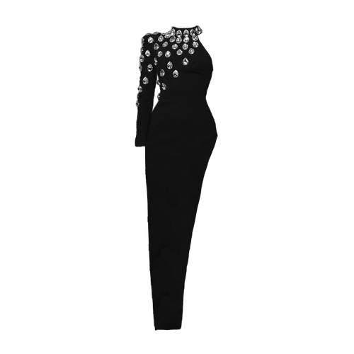 Black one sleeves dress - Daniele Morena - Modalova