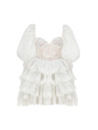 Penelope Lace Dress (White) - Nana Jacqueline - Modalova