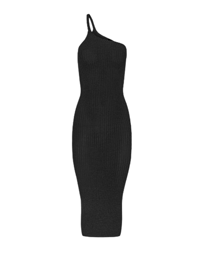 BLACK KNITTED DRESS - BENU Studio - Modalova