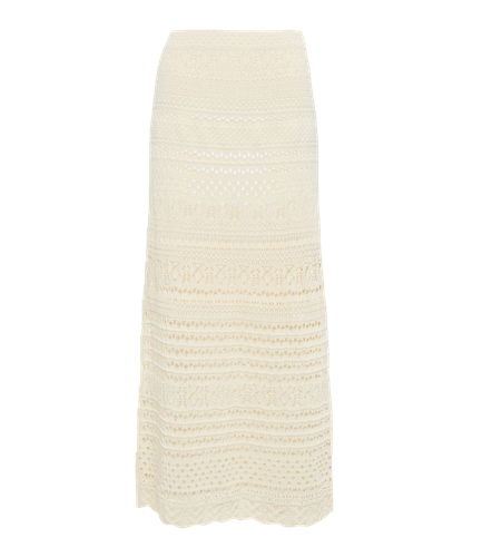 Alita Macrame Midi Skirt - SIMKHAI - Modalova