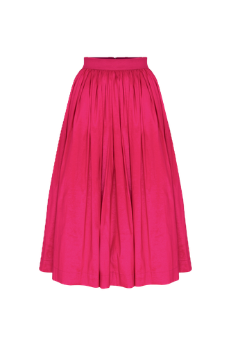 Lou Lou Midi Skirt in Pink - Nazli Ceren - Modalova