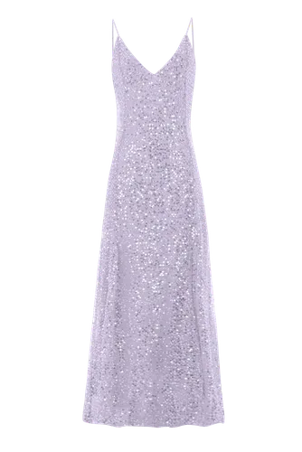 Lilac Sequined Dress - F.ILKK - Modalova