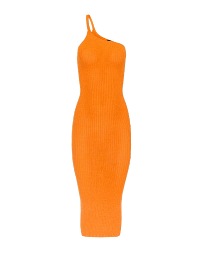 ORANGE KNITTED DRESS - BENU Studio - Modalova