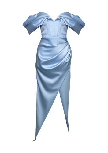 Laura Long Dress - Blue - Gigii's - Modalova