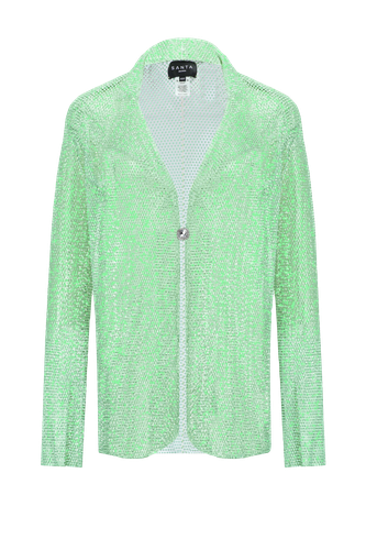 Sparkle Light Green Shirt-Jacket - Santa Brands - Modalova