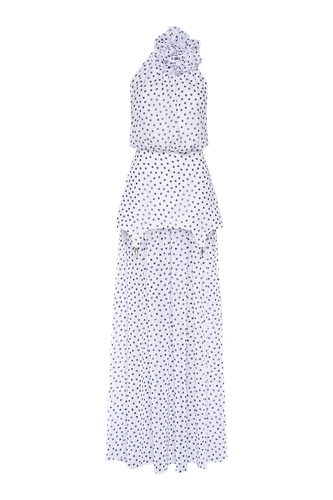 Maxi Romantic Dress with Flower - Guranda - Modalova