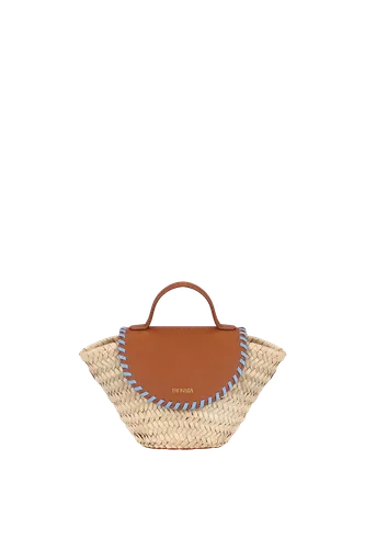 COQUETTE CARAMEL/BLUE SKY SKIN | Women's Mini bags - Saonara - Modalova