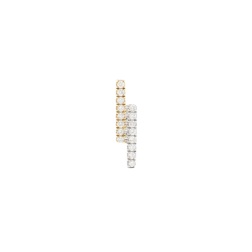 PARALLEL UNIVERSE LABRET - WHITE DIAMOND & YELLOW/WHITE GOLD | Women's Earrings - ENNUI - Modalova