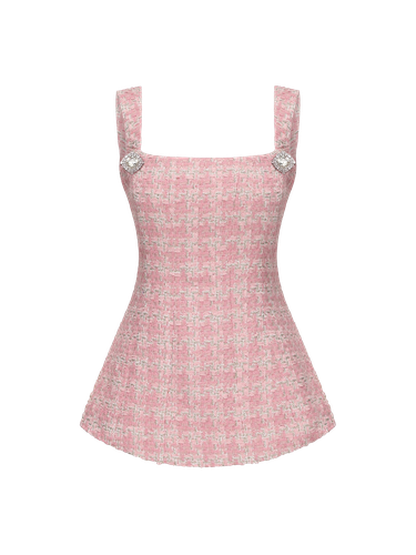 Anabella Bow Top ( Checkered) - XS - Tops - Nana Jacqueline - Modalova