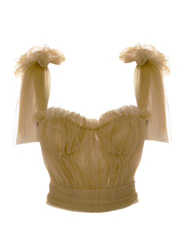 French Tulle Bustier Top - L - Bustier tops - Aureliana - Modalova