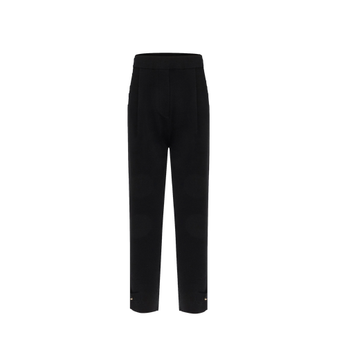 SILK AND WOOL PLEATED PANTS - CRUSH Wear - L - Pants - CRUSH Collection - Modalova
