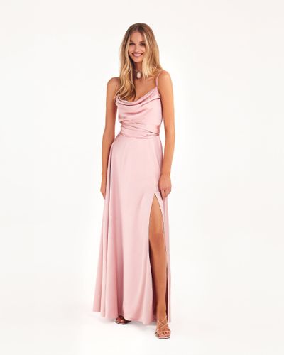 Boudoir misty rose silk slip dress - XXS - Maxi dresses - Milla - Modalova