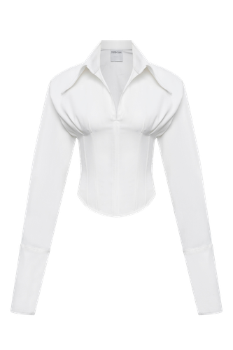 Amanda Corset Blouse - XL - Shirts - JUSTIN TONG - Modalova