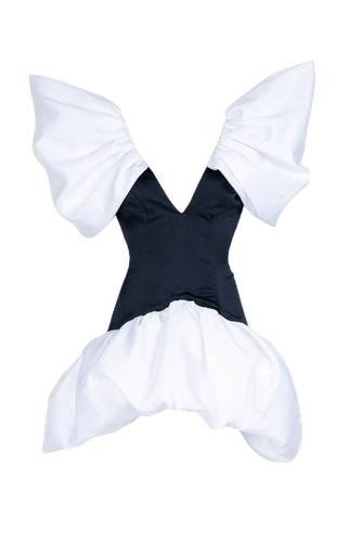 Monochrome Dress - L - Mini dresses - JUSTIN TONG - Modalova