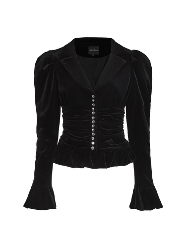 Josie Velvet Top | Women's Long sleeve tops - Nana Jacqueline - Modalova