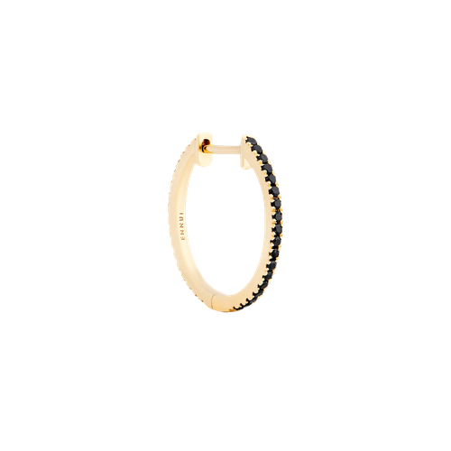 HOOP BLACK/WHITE DIAMOND & YELLOW - 16MM - Earrings - ENNUI - Modalova