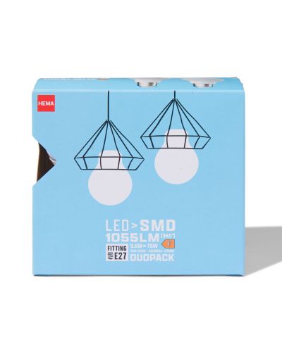 Poire Led Smd E27 6,5W 1055lm - 2 Pièces - HEMA - Modalova
