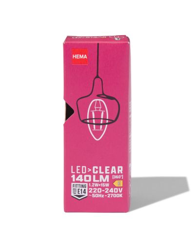 Bougie Led Transparente E14 1,2W 140lm - HEMA - Modalova
