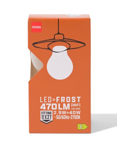 Led Poire Verre Givré E27 2,9W 470lm - HEMA - Modalova